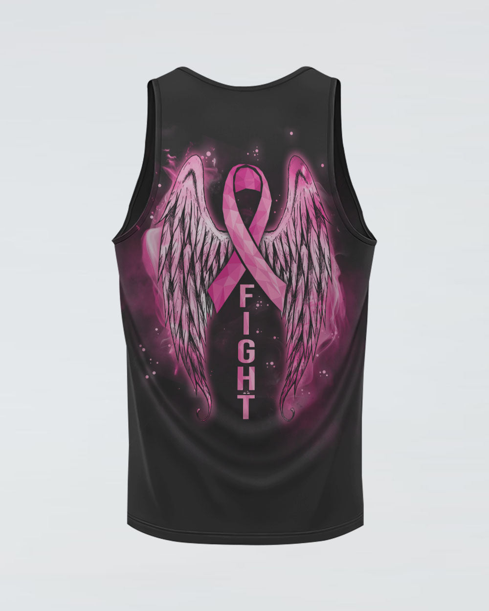 Pink Ribbon Fight Wings Women's Breast Cancer Awareness Tanks