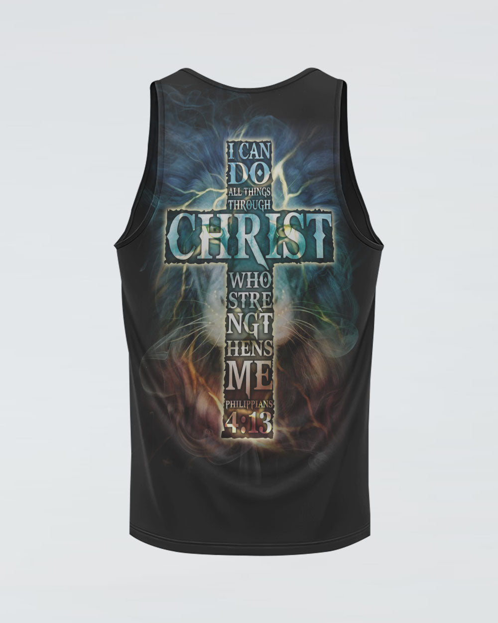 I Can Do All Things Lion Colorful Women's Christian Tanks