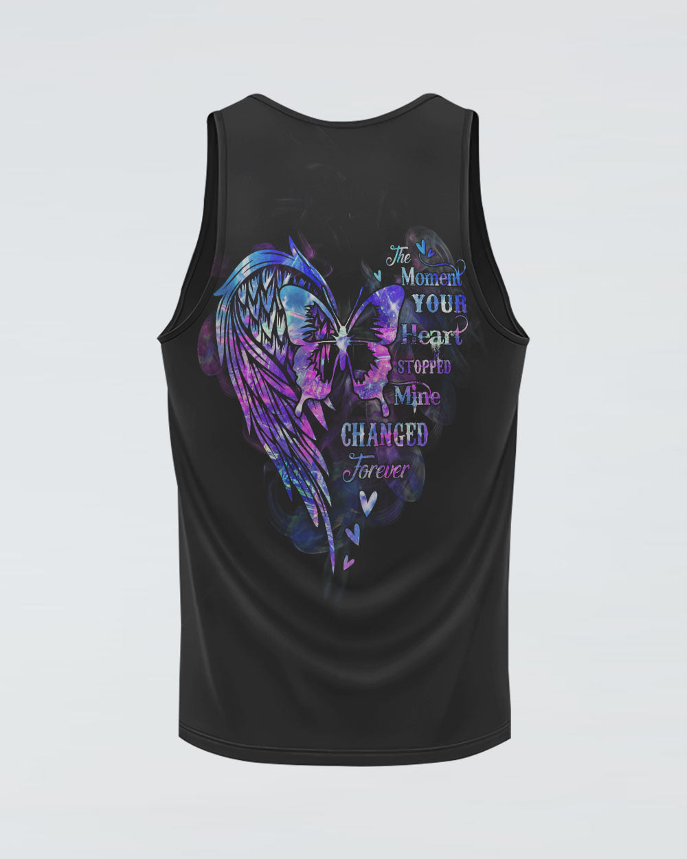 The Moment Your Heart Stopped Mine Changed Forever Women's Christian Tanks