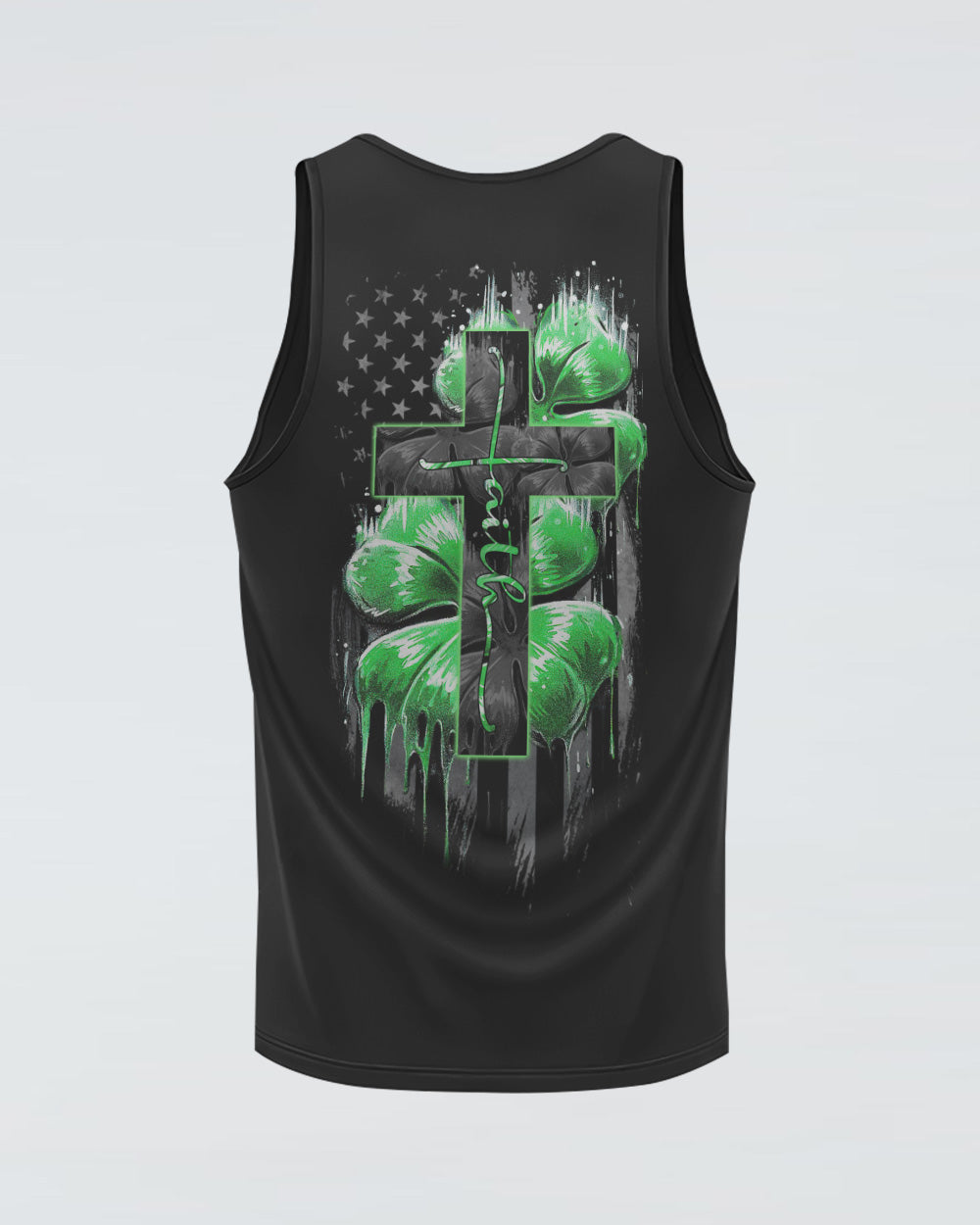 Faith Cross Clover Melt Women's Christian Tanks