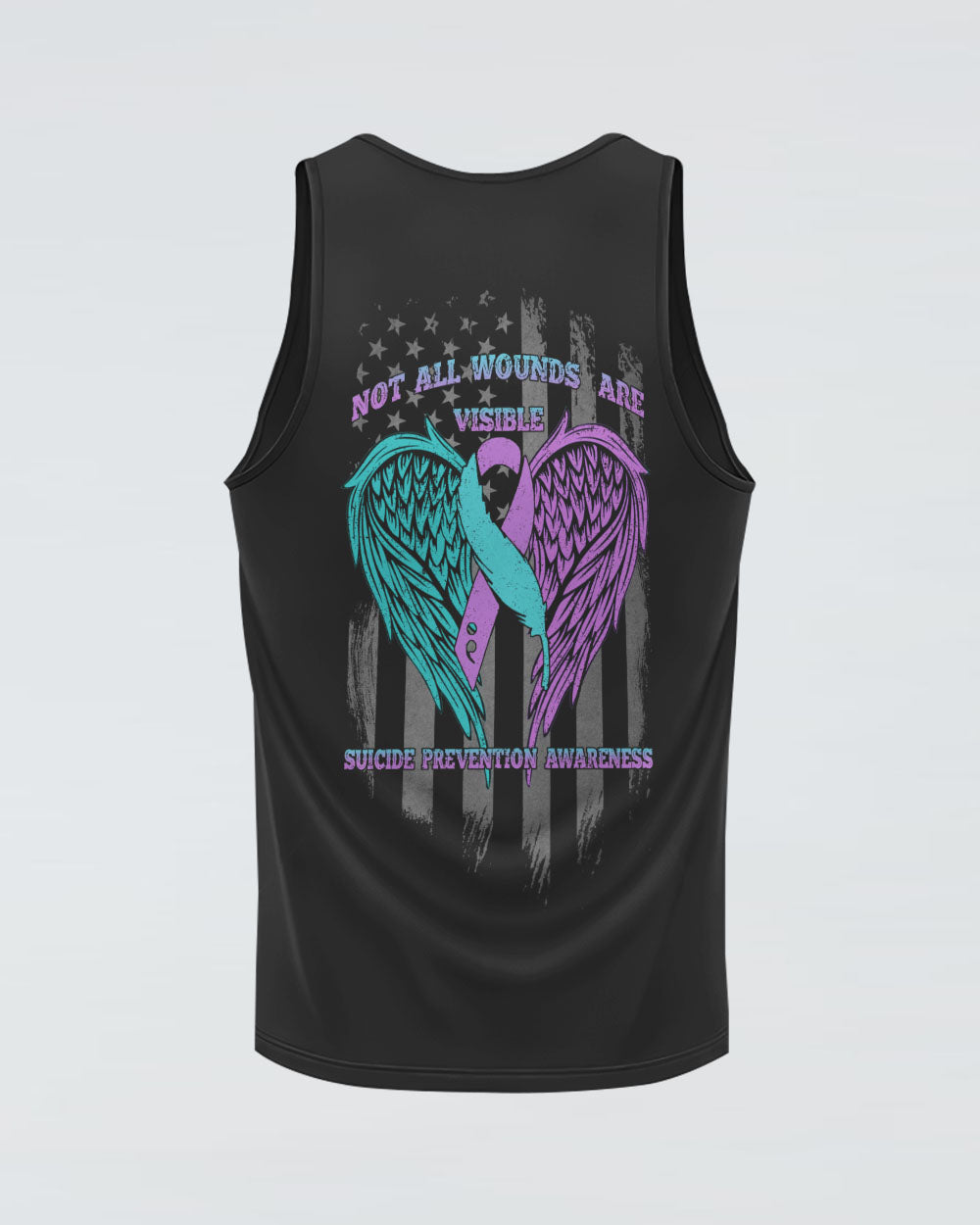 Not All Wounds Are Visible Women's Suicide Prevention Awareness Tanks
