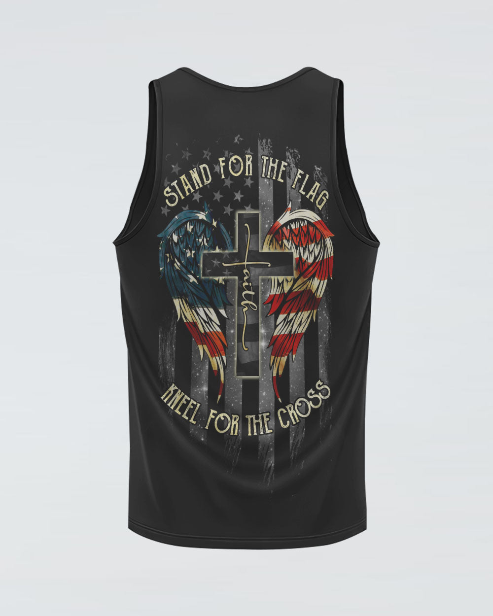 Stand For The Flag Kneel For The Cross Women's Christian Tanks