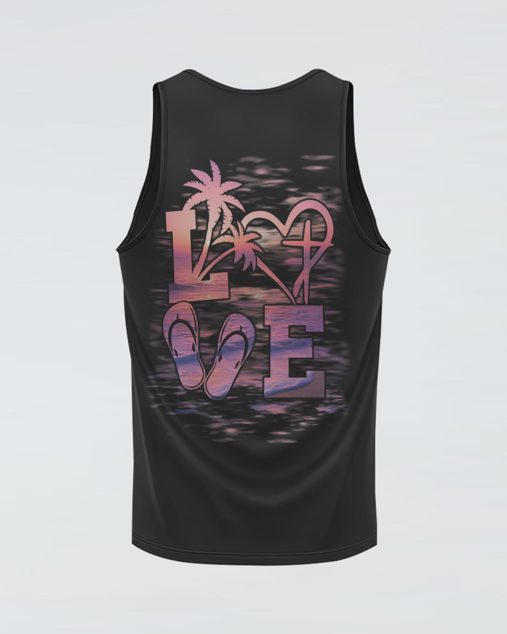 Love Beach Sunset Women's Christian Tanks