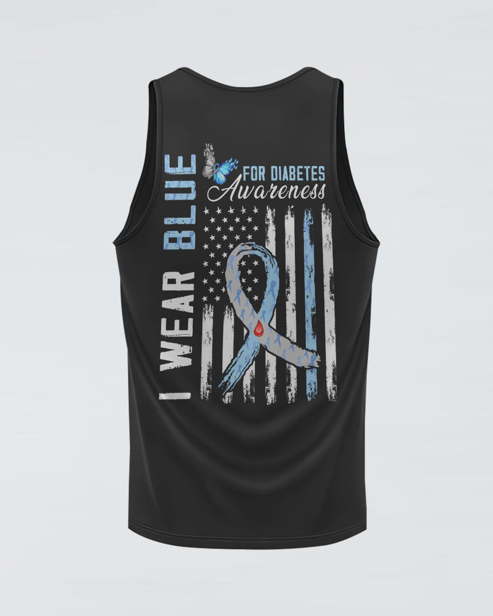 I Wear Blue For Women's Diabetes Awareness Tanks
