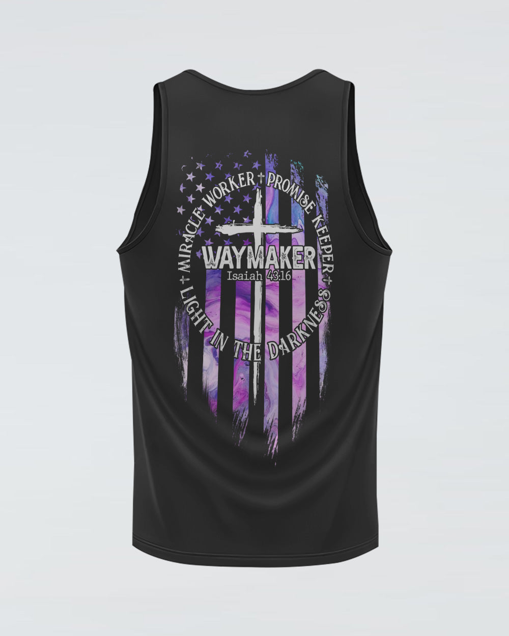 Miracle Worker Promise Keeper Light In The Darkness Abstract Color Women's Christian Tanks