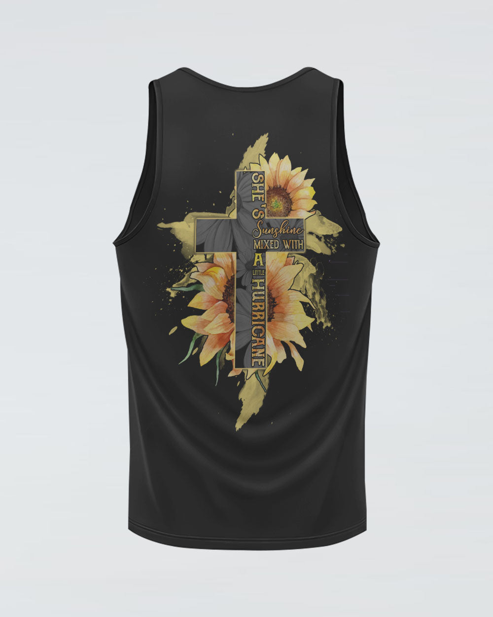 She's Sunshine Mixed With A Little Hurricane Women's Christian Tanks
