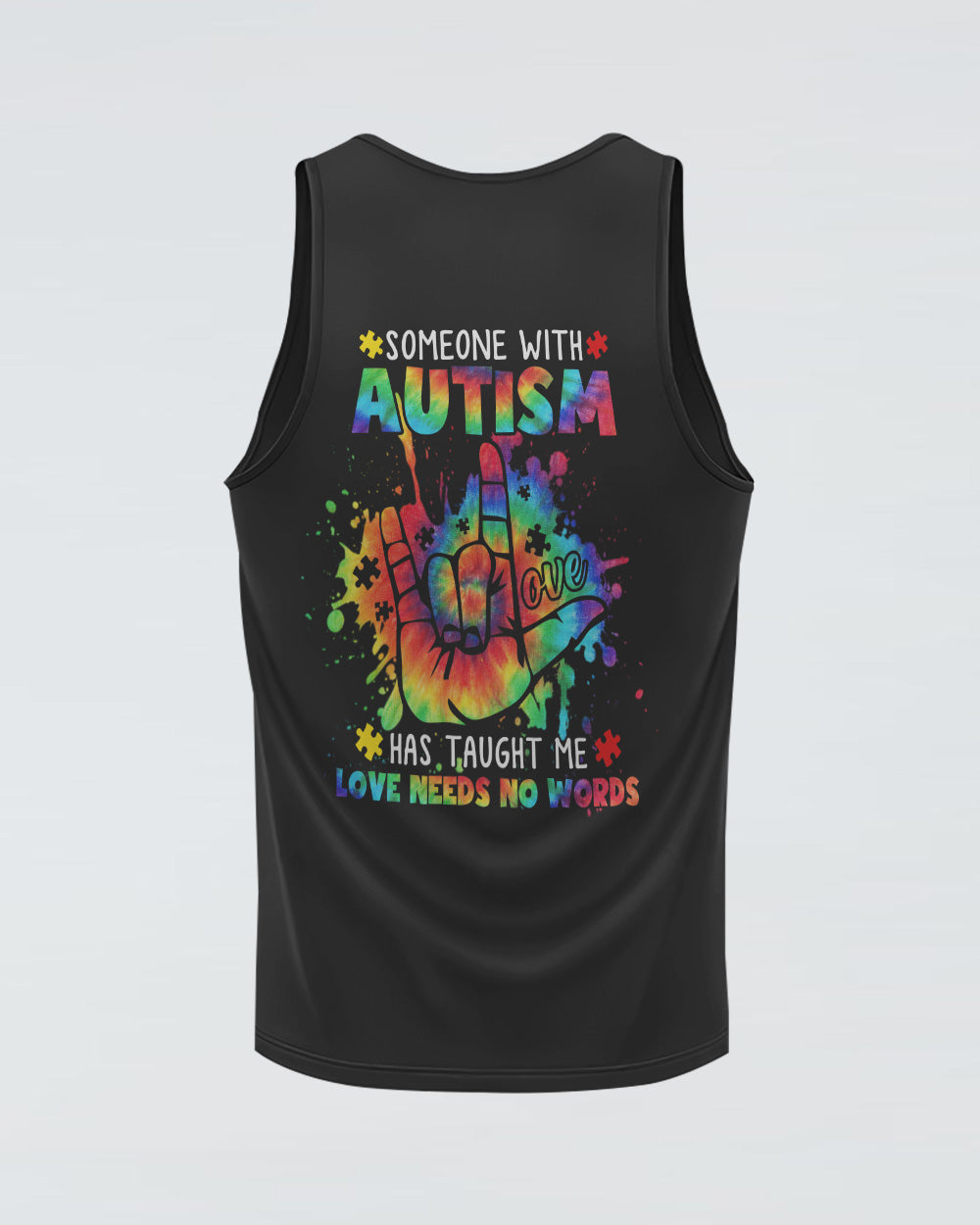 Someone With Autism Has Taught Me Women's Autism Awareness Tanks