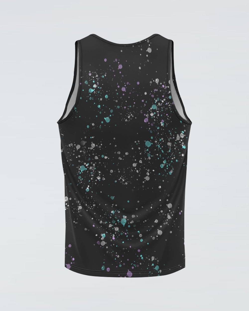 I Wear Teal And Purple Infinity Heart Bleached Women's Suicide Prevention Awareness Tanks