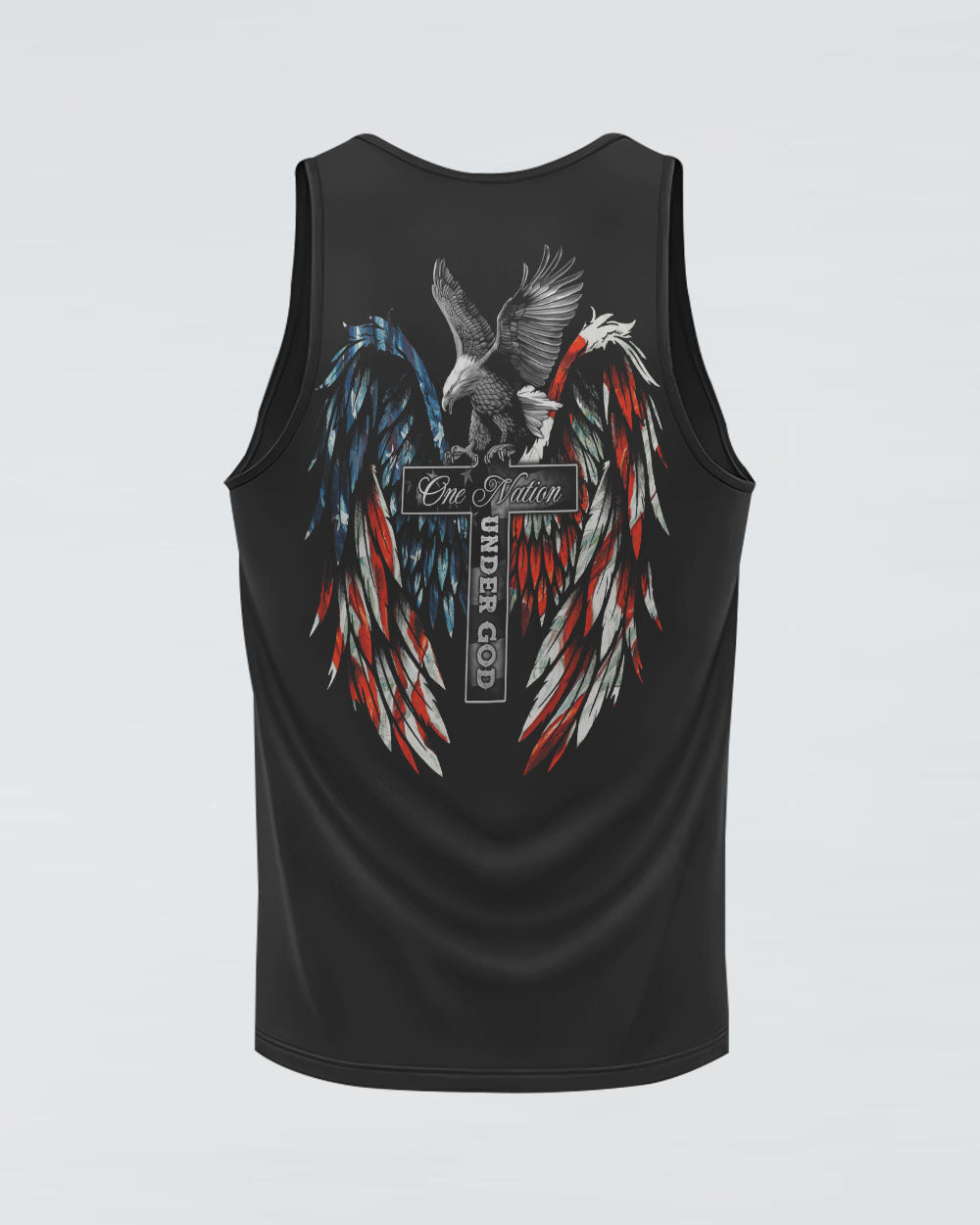 One Nation Under God Painting Women's Christian Tanks