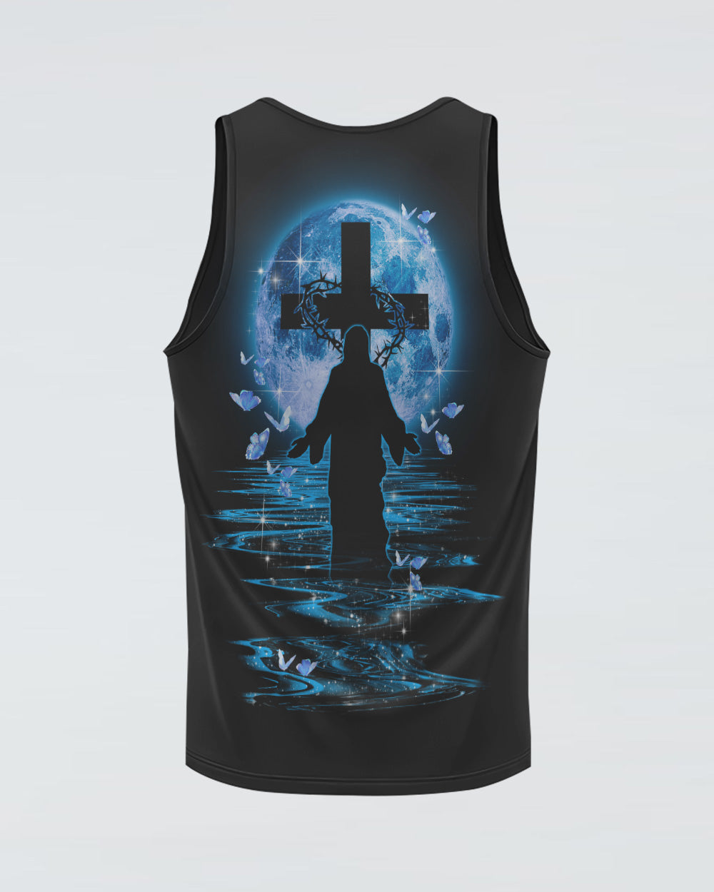 Jesus Moon Heaven Women's Christian Tanks