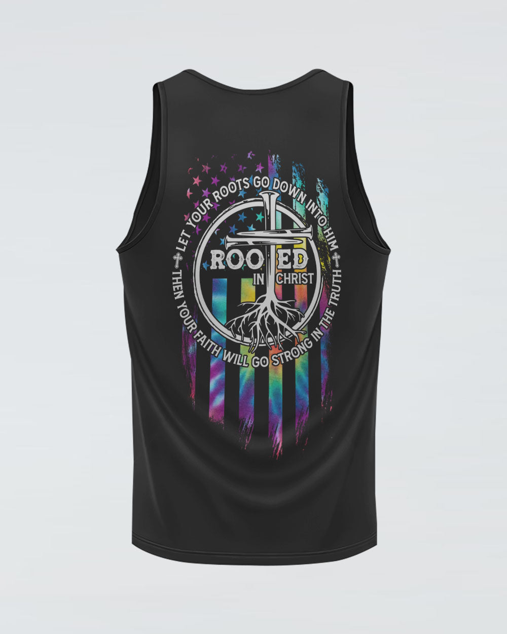 Let Your Roots Go Down Into Him Women's Christian Tanks