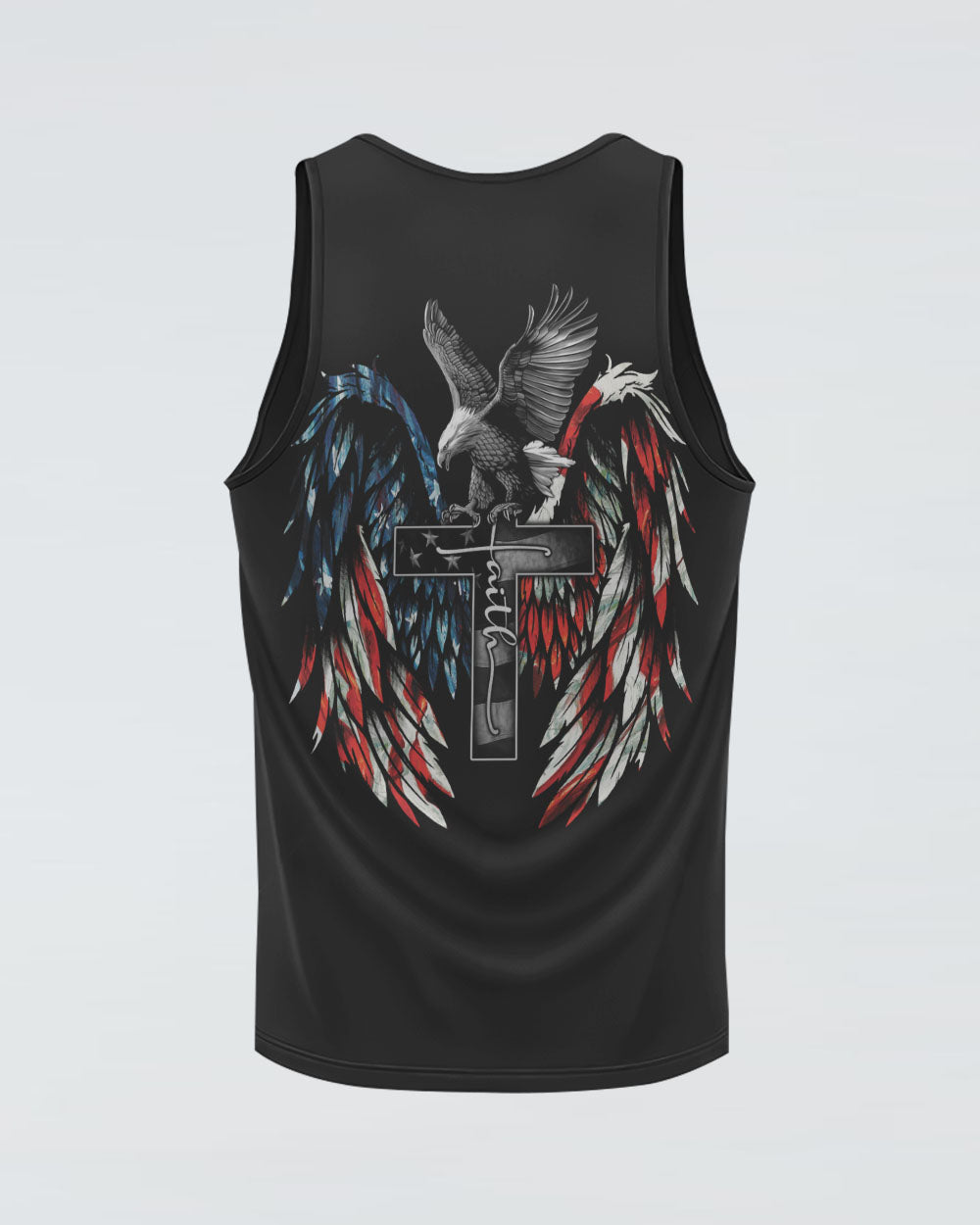 Eagle Faith Painting American Flag Women's Christian Tanks