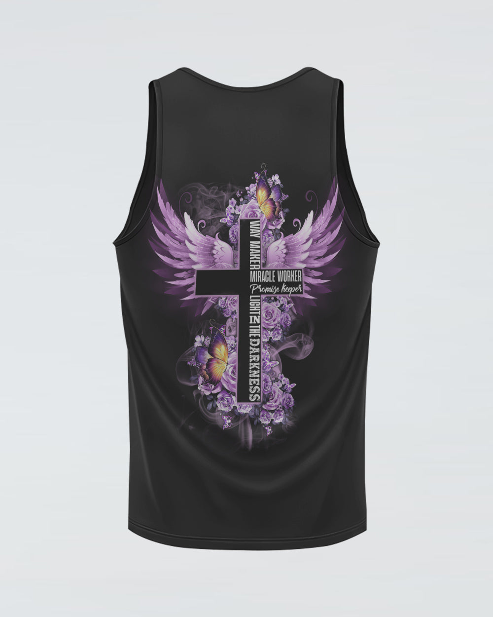 Way Maker Miracle Worker Purple Rose Women's Christian Tanks