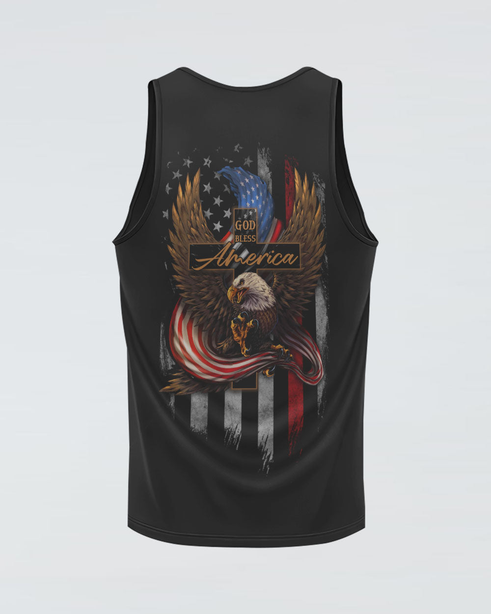 God Bless America Eagle Flag Women's Christian Tanks