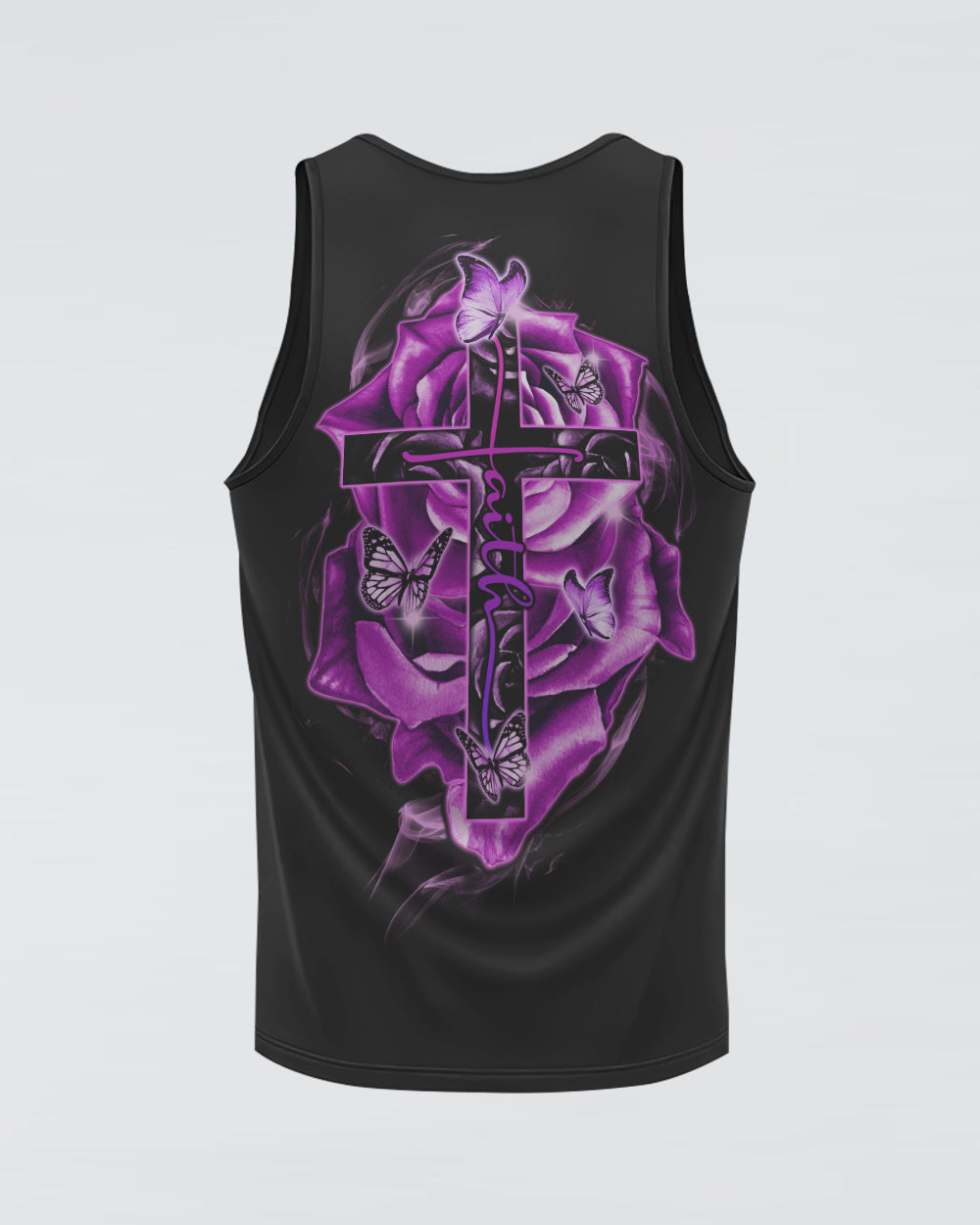 Faith Purple Rose Women's Christian Tanks