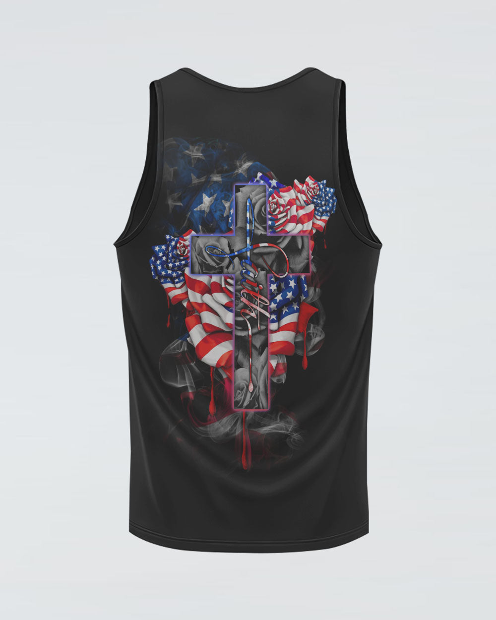 Faith Rose Independence Day Flag Women's Christian Tanks