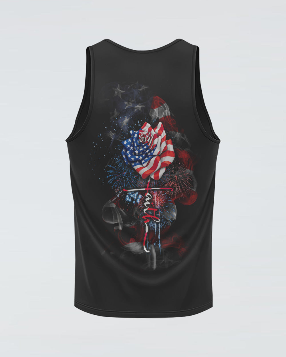 Faith America Flag Rose Women's Christian Tanks