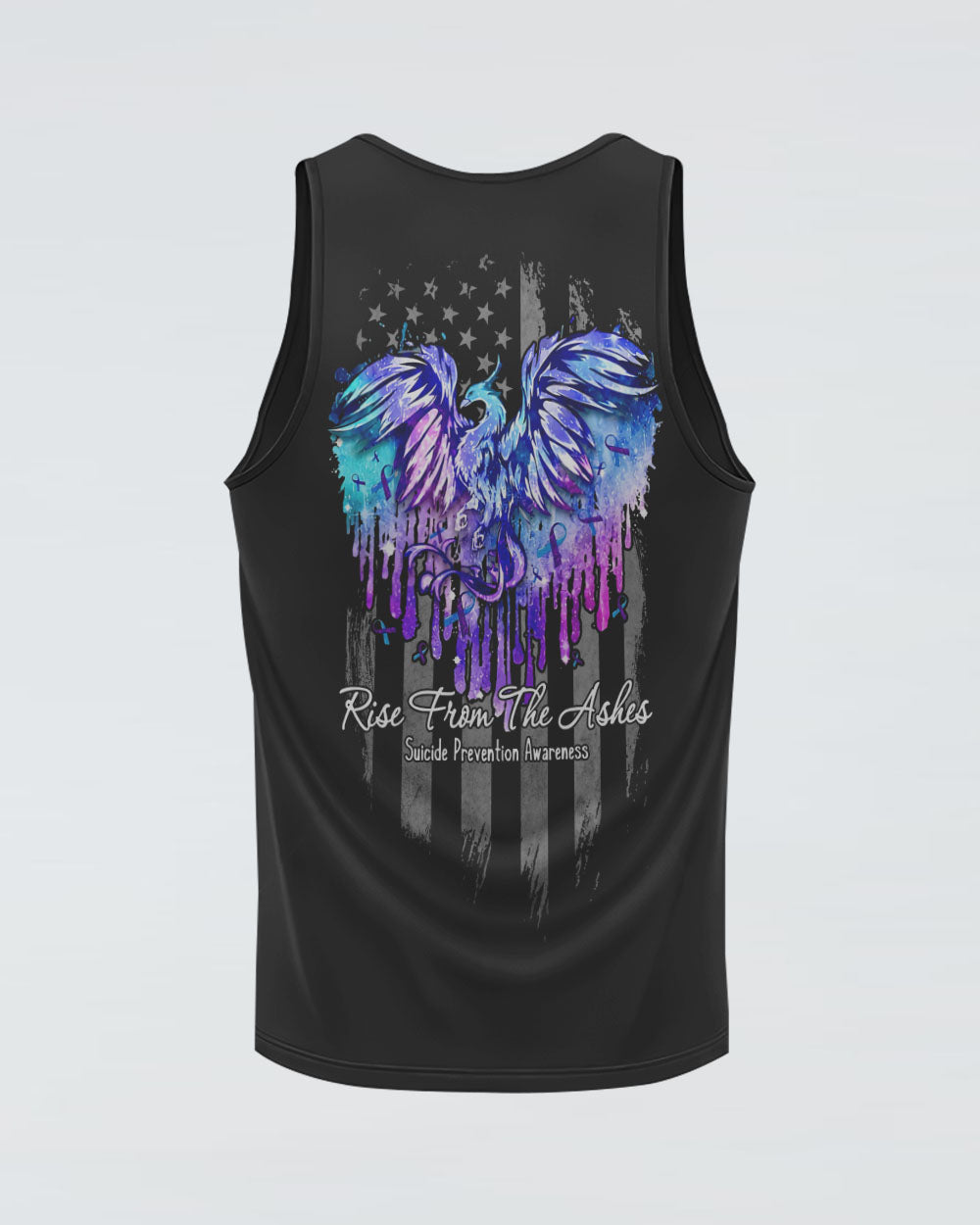 Rise From The Ashes Flag Women's Suicide Prevention Awareness Tanks