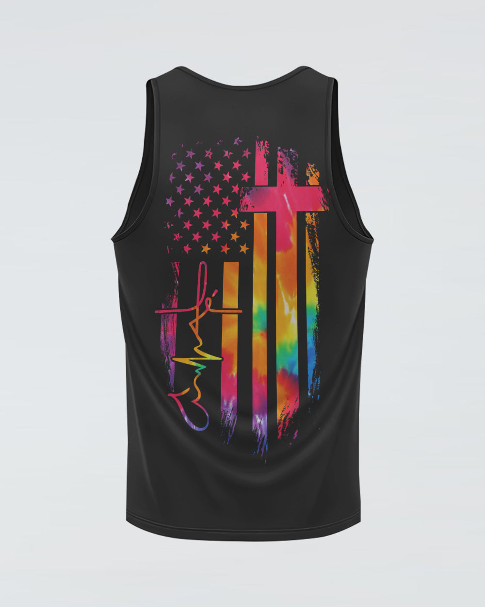Fé Flag Tie Dye Women's Christian Tanks