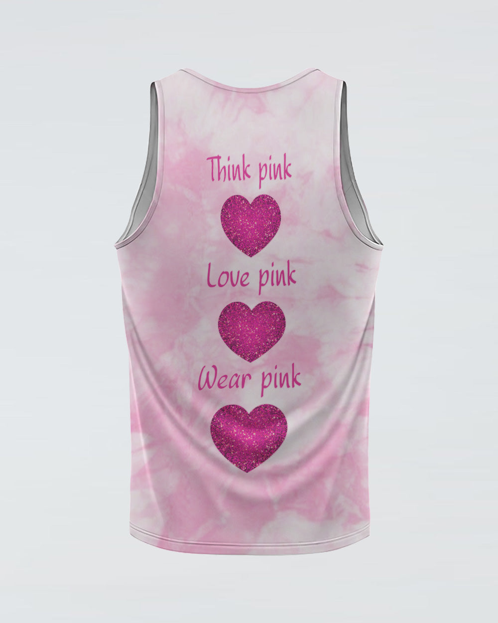 Think Pink Love Pink Wear Pink Women's Breast Cancer Awareness Tanks