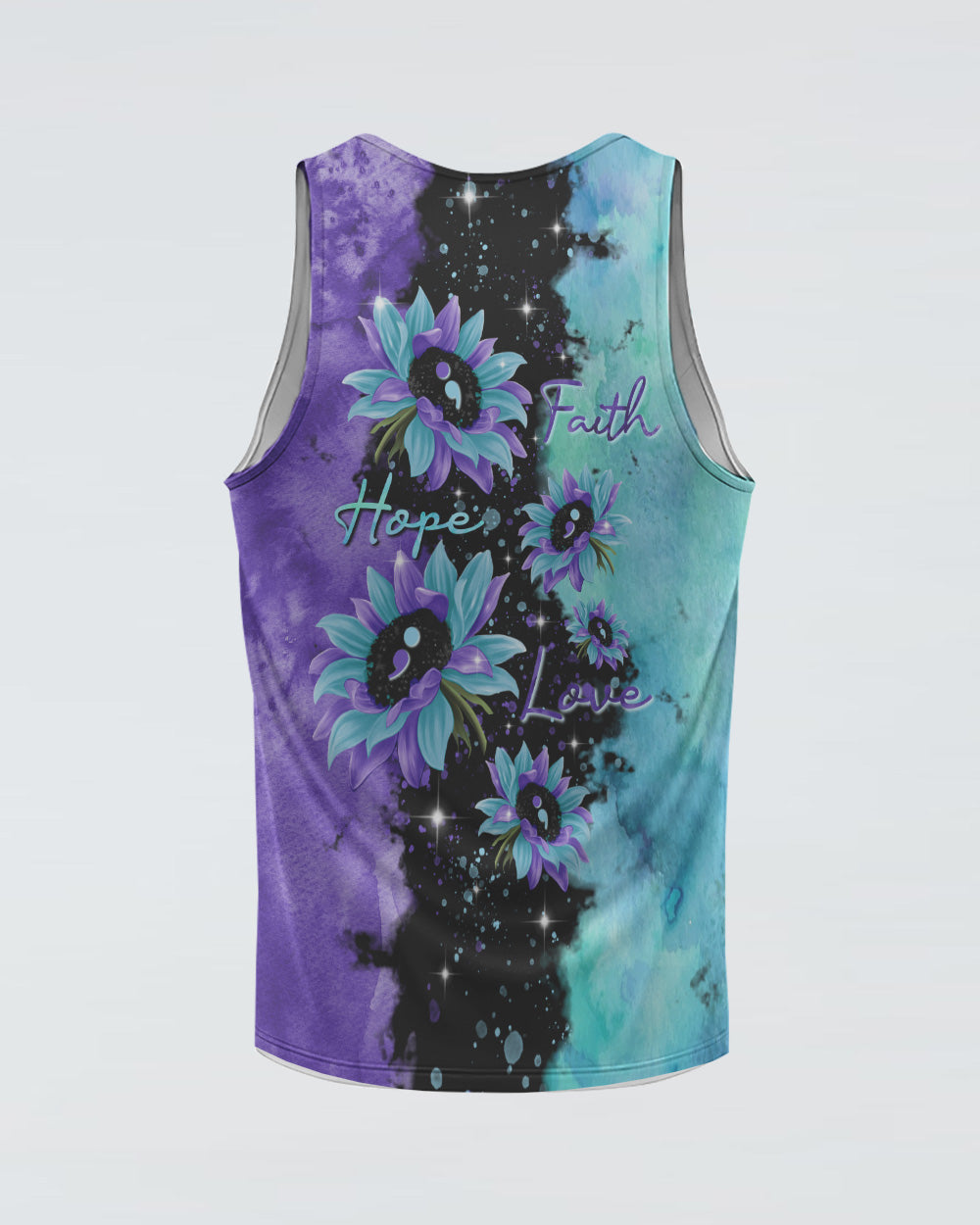 Faith Hope Love Sunflower Galaxy Women's Christian Tanks