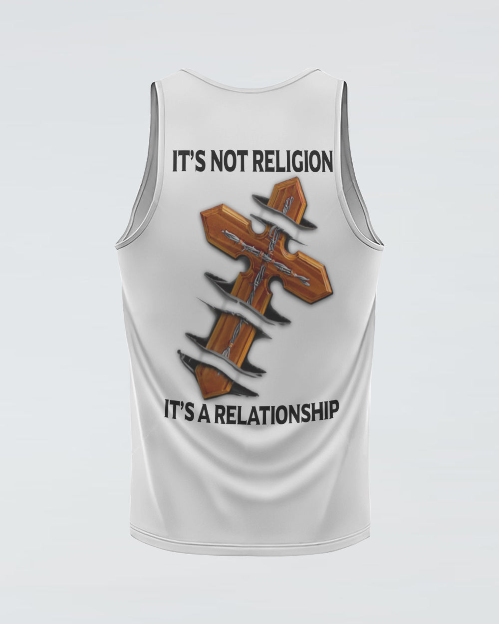 It's Not A Religion It's A Relationship Cross Women's Christian Tanks