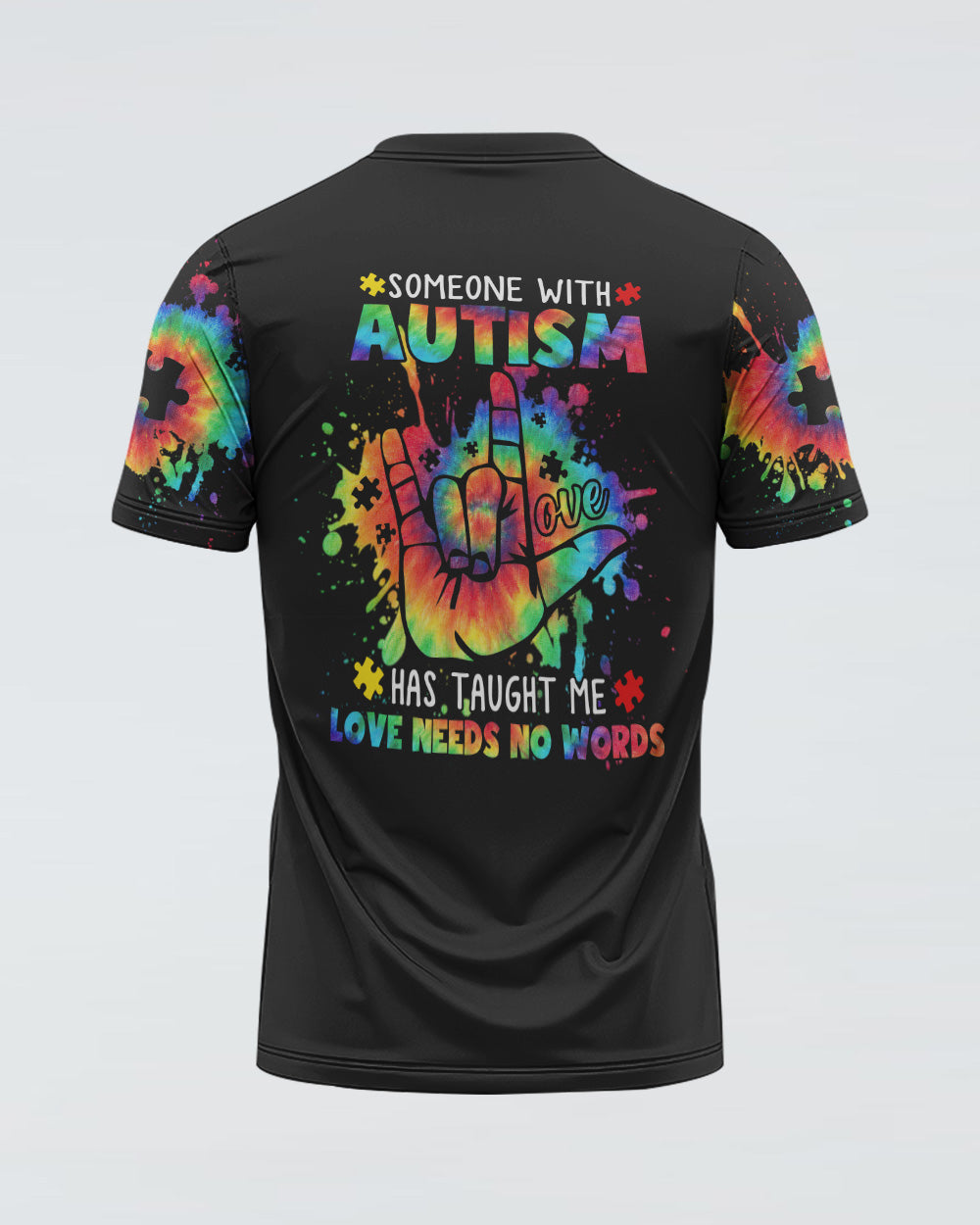 Someone With Autism Has Taught Me Women's Autism Awareness Tshirt