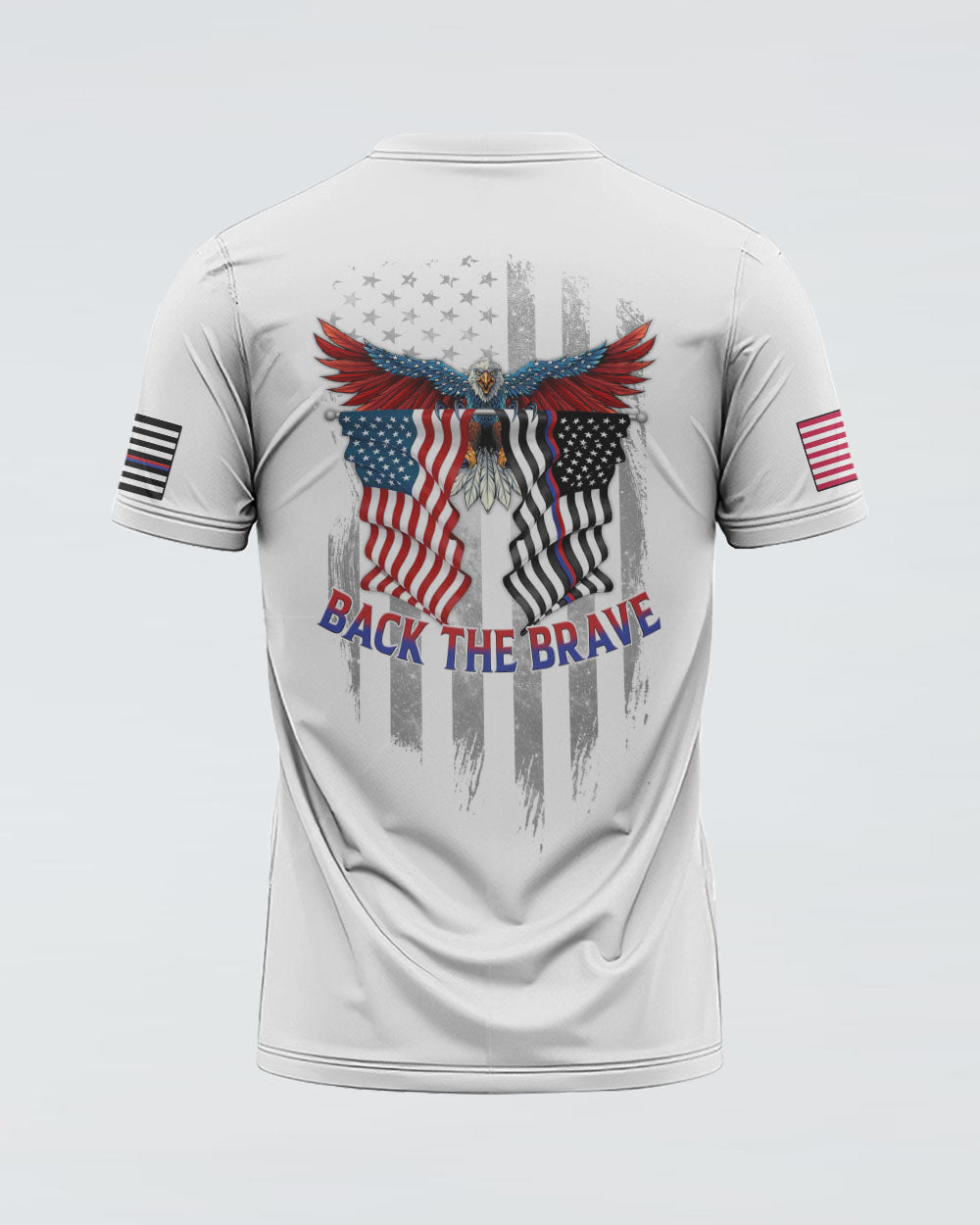 Back The Brave Eagle Flag Women's Christian Tshirt