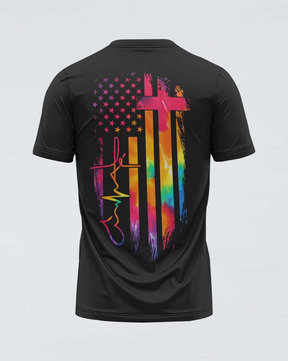 Fé Flag Tie Dye Women's Christian Tshirt