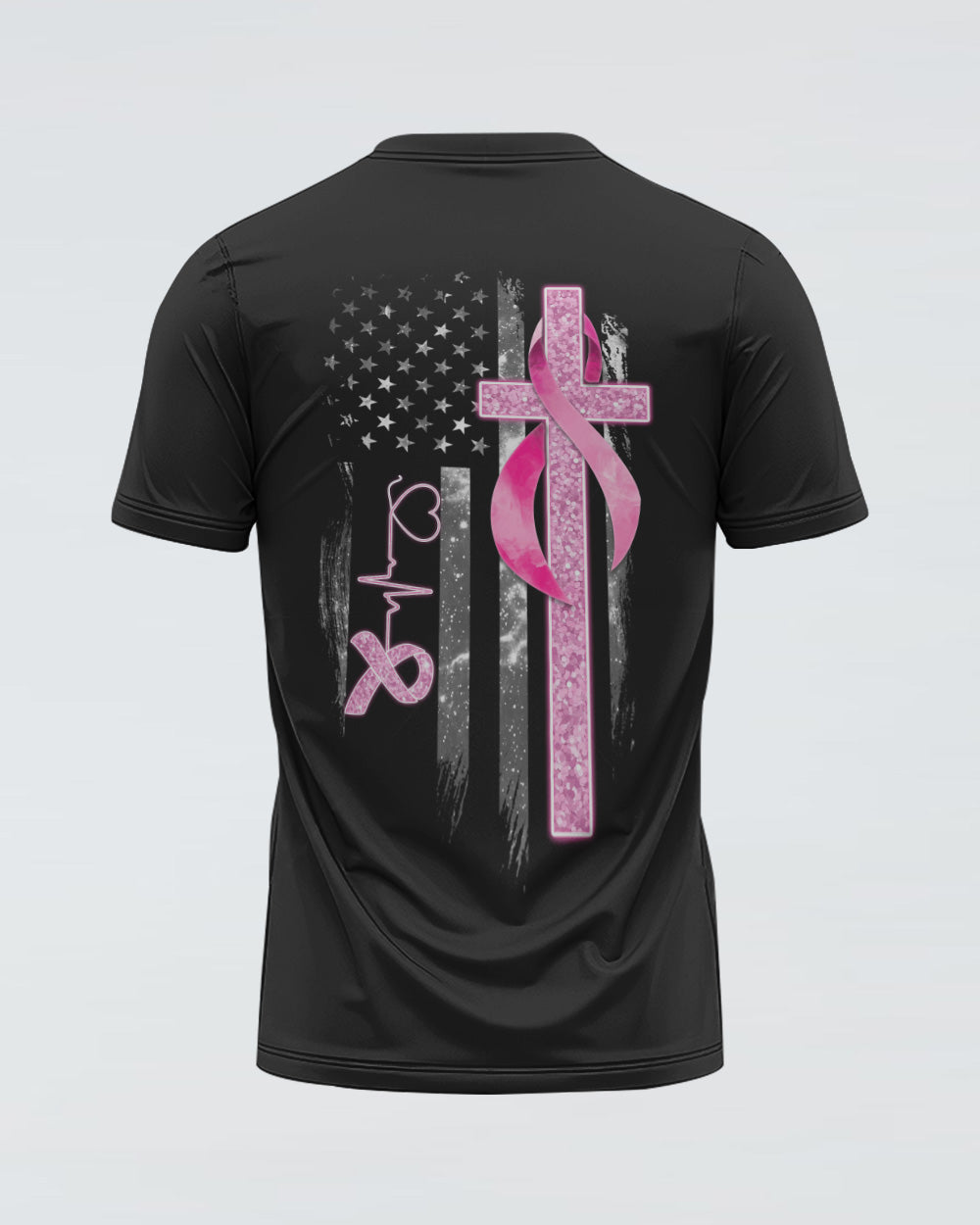 I Wear Pink For My Mom Women's Breast Cancer Awareness Tshirt