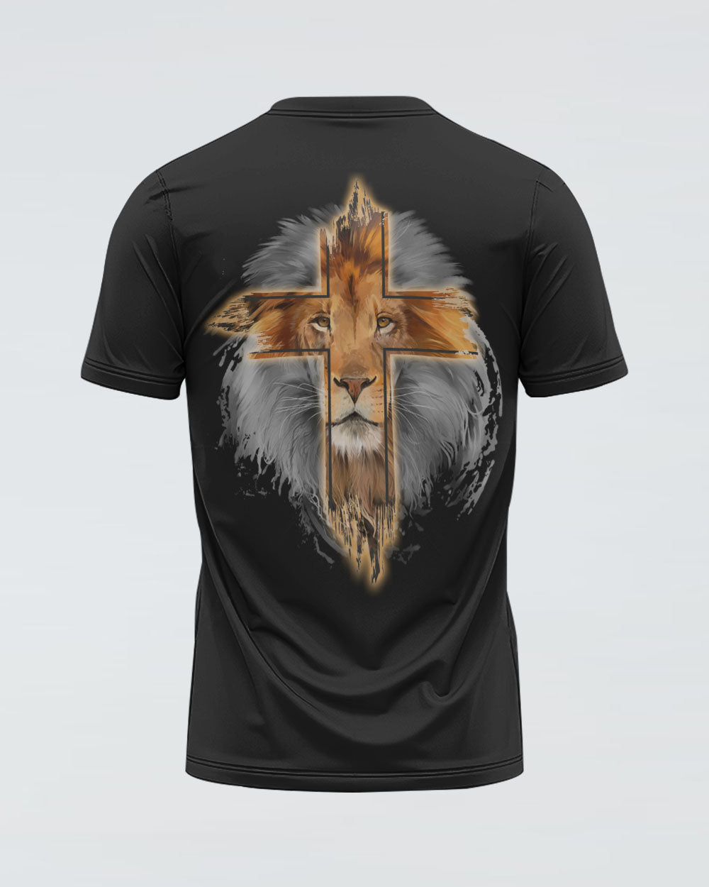 I Am Who You Say I Am Faith Cross Lion Women's Christian Tshirt