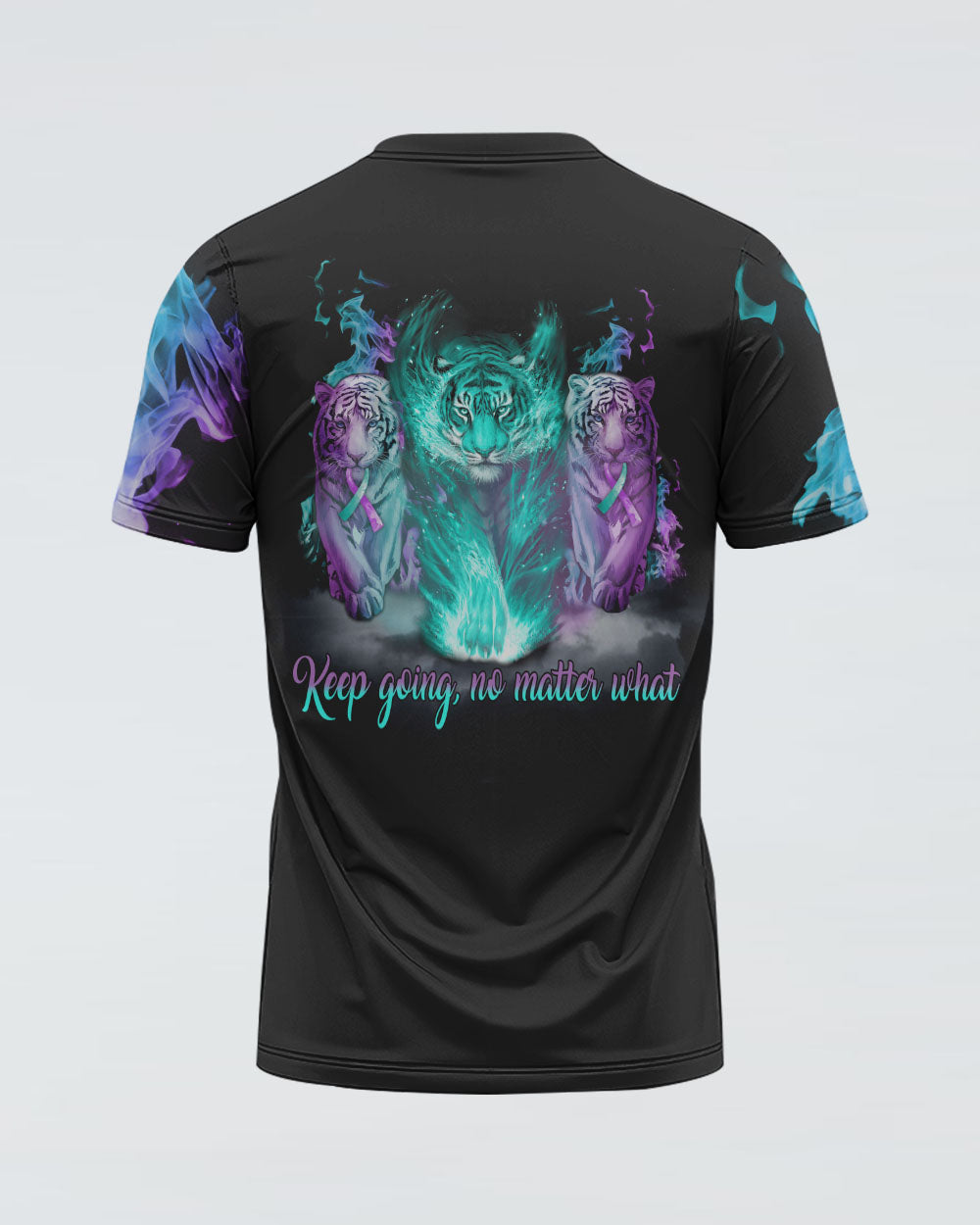 Keep Going No Matter What Tiger Women's Suicide Prevention Awareness Tshirt