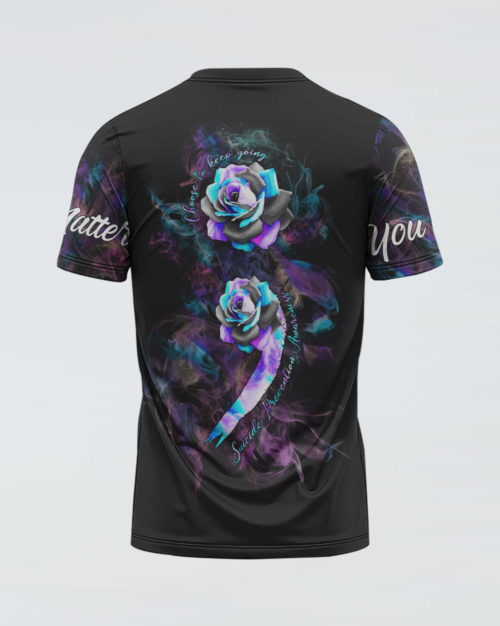 Choose To Keep Going Rose Women's Suicide Prevention Awareness Tshirt