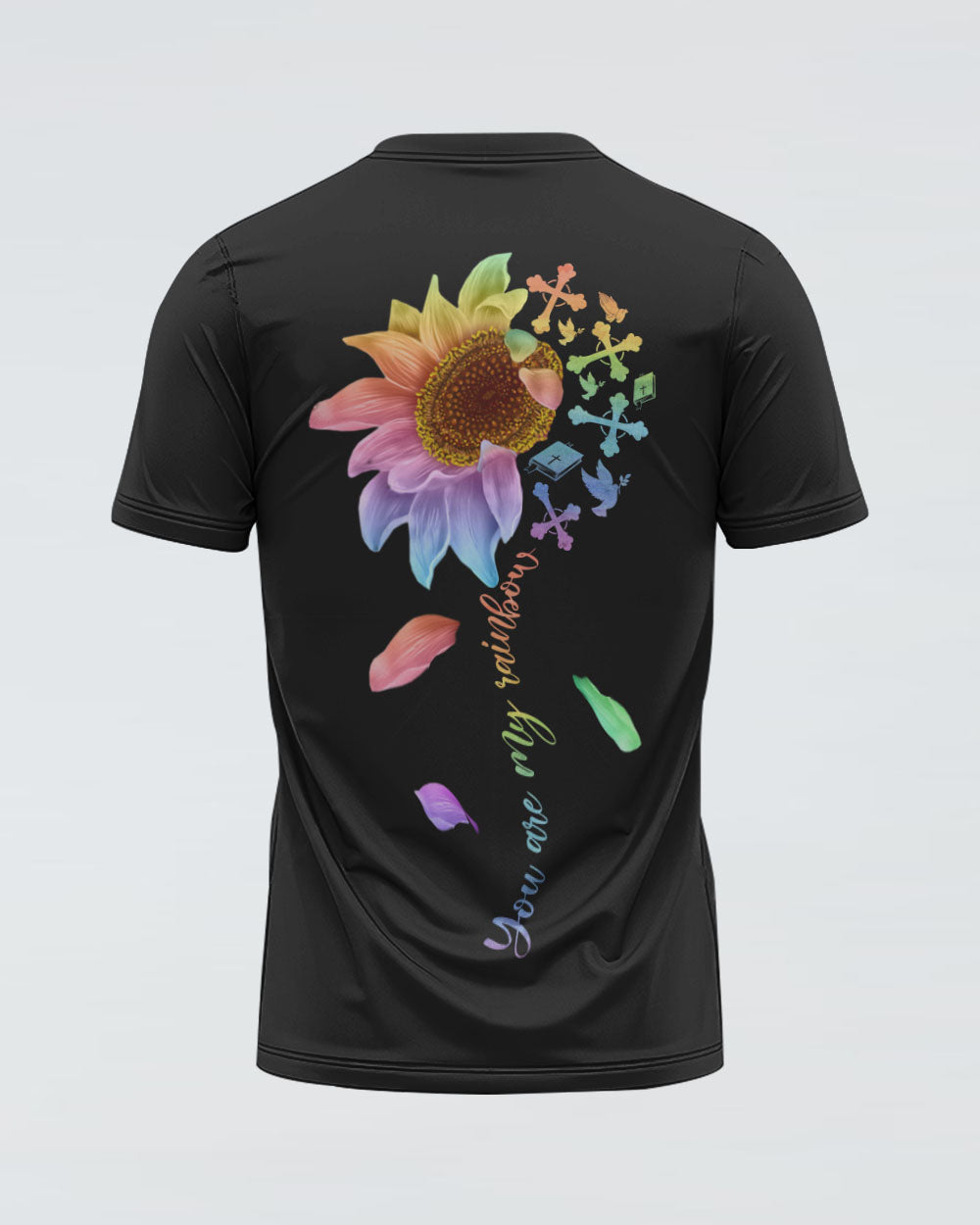 You'Re My Rainbow Cross Faith Women's Christian Tshirt