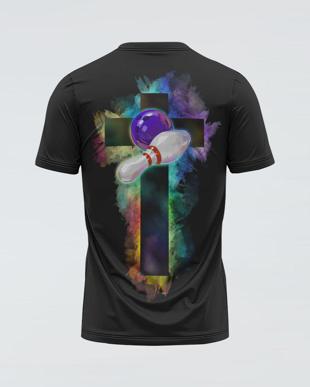 Bowling Cross Colorful Women's Christian Tshirt