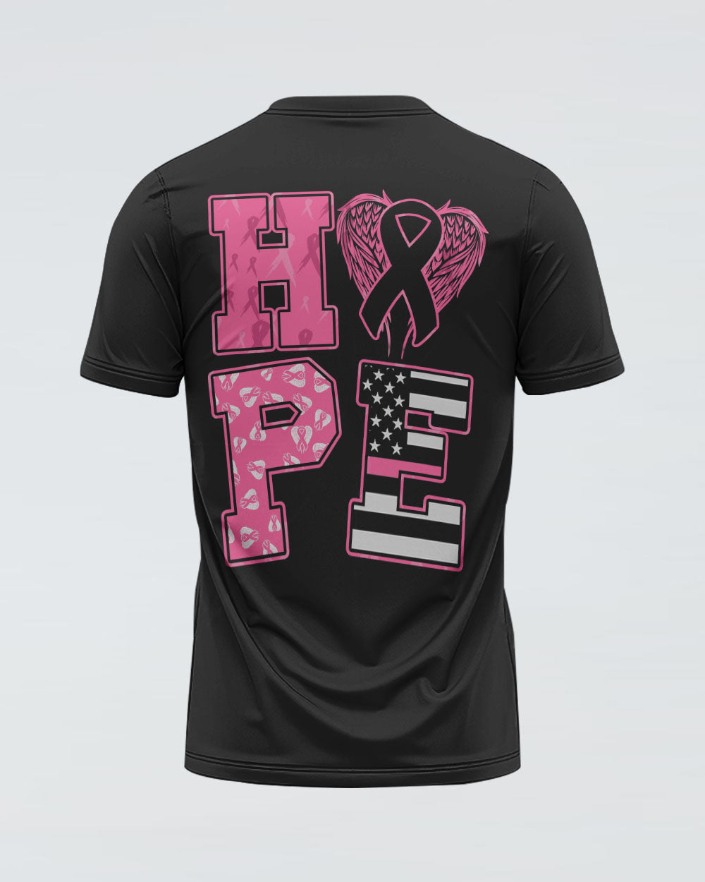 Hope Wings Women's Breast Cancer Awareness Tshirt
