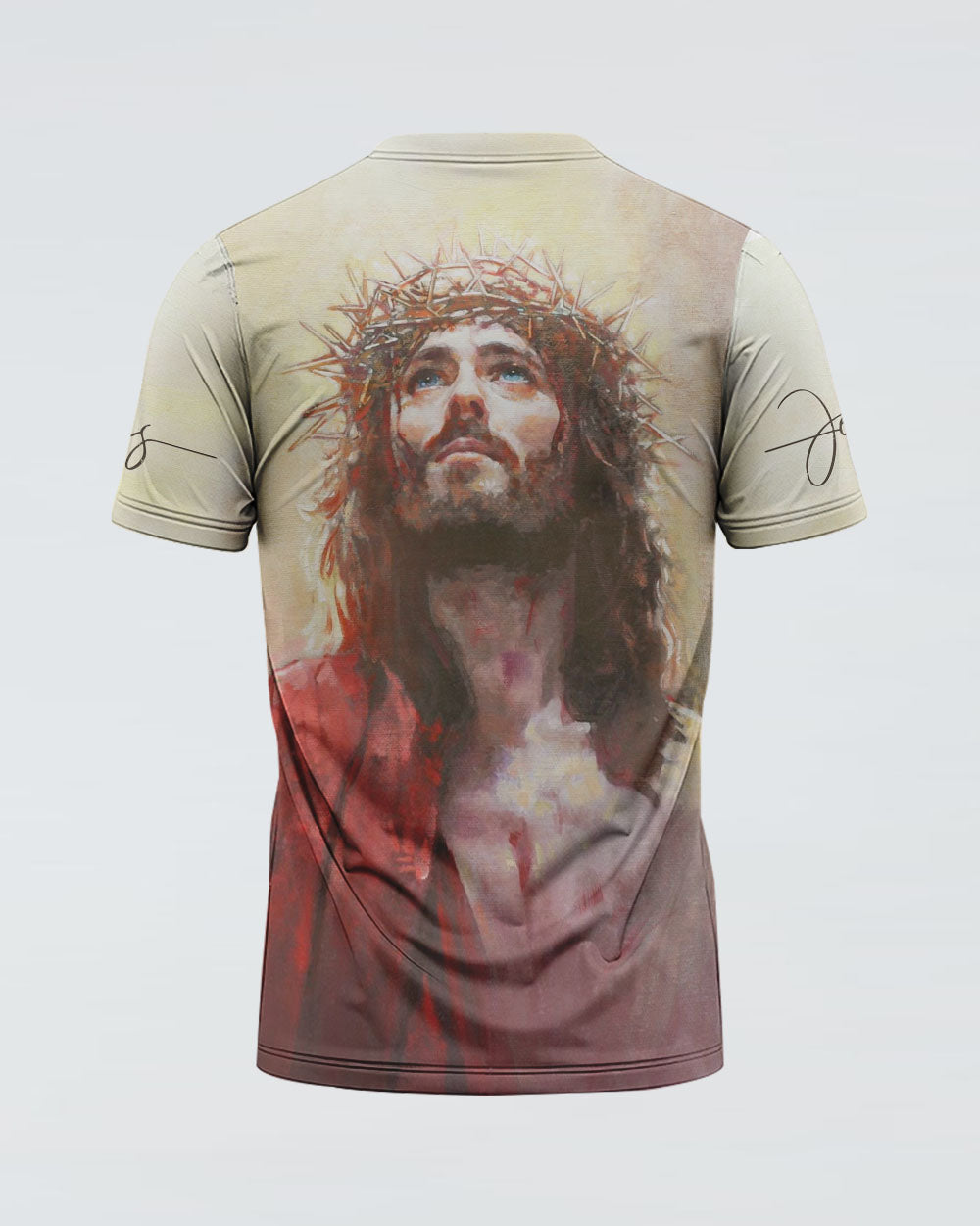 Jesus Watercolor Painting Women's Christian Tshirt