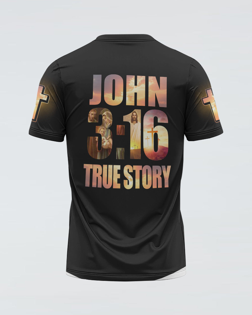 John 3:16 Vintage Jesus Men's Christian Tshirt
