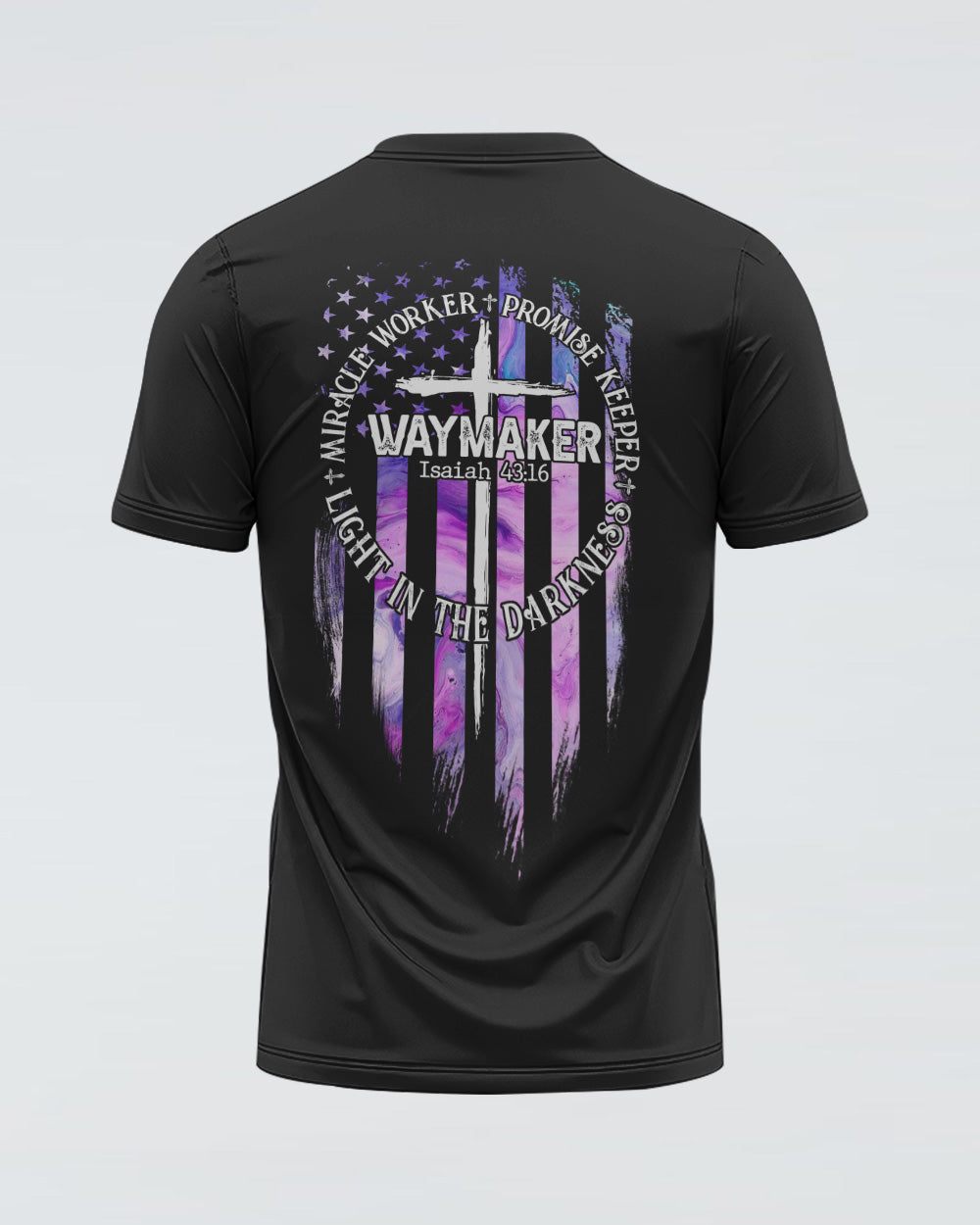 Miracle Worker Promise Keeper Light In The Darkness Abstract Color Women's Christian Tshirt