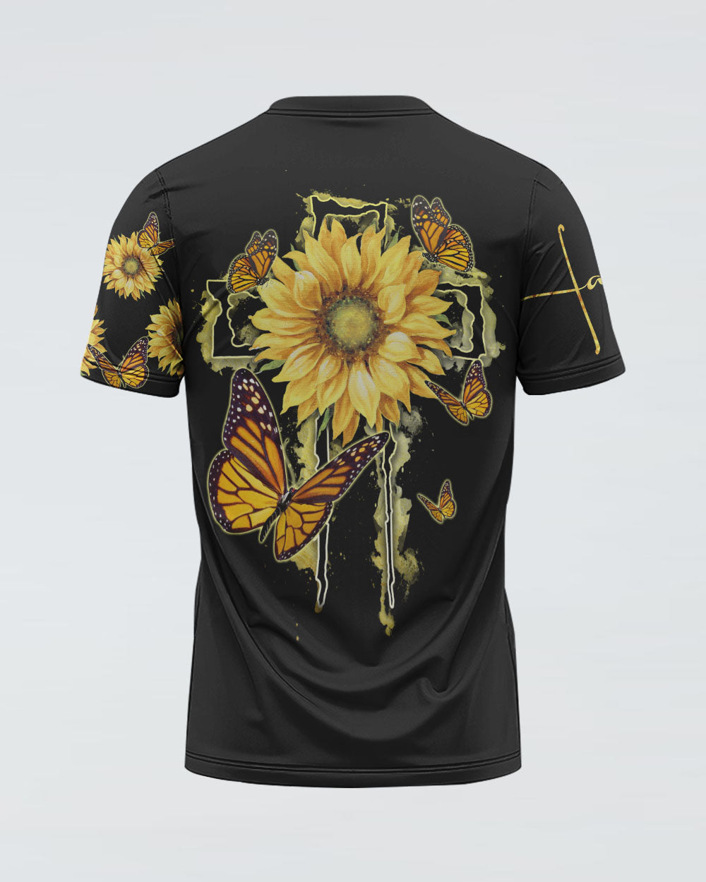 Sunflower Butterfly Women's Christian Tshirt