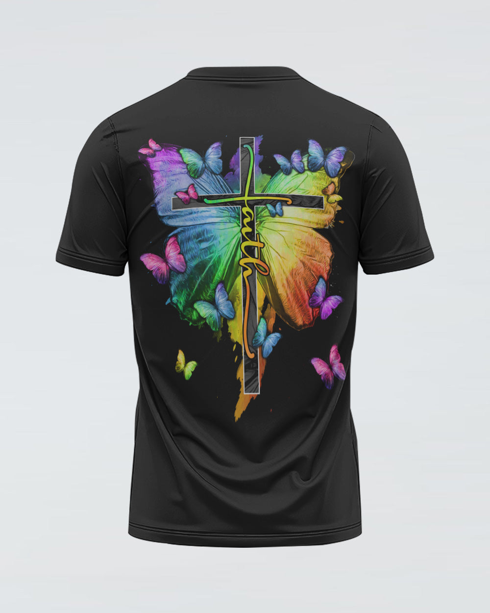 Way Maker Miracle Worker Colorful Butterfly Women's Christian Tshirt