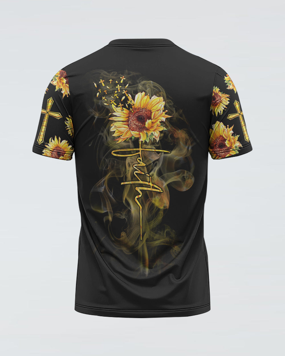 Faith Over Fear Sunflower Women's Christian Tshirt