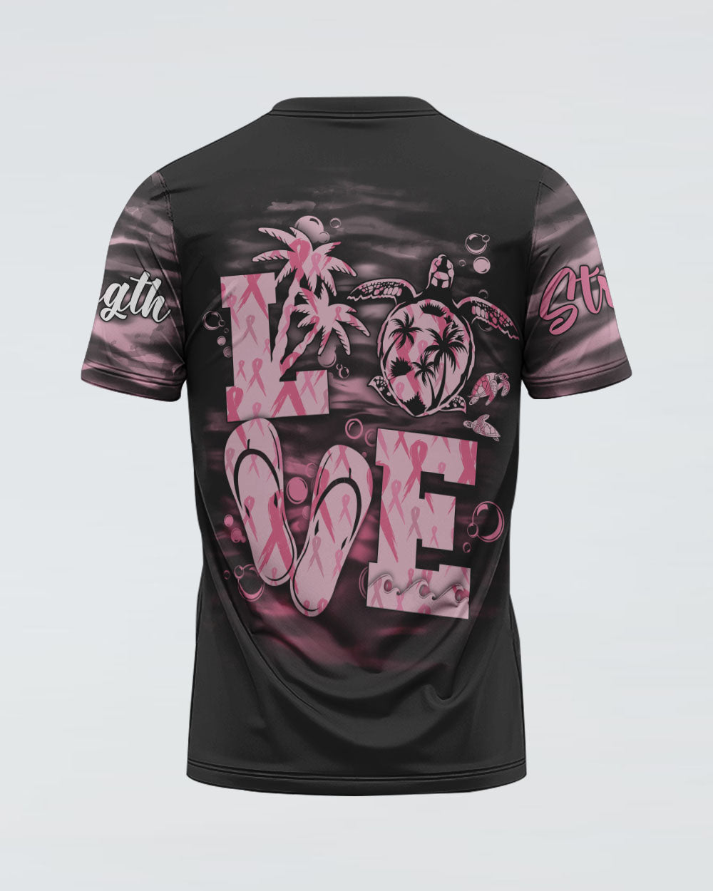 Faith Love Turtle Beach Flip Flops Women's Christian Tshirt