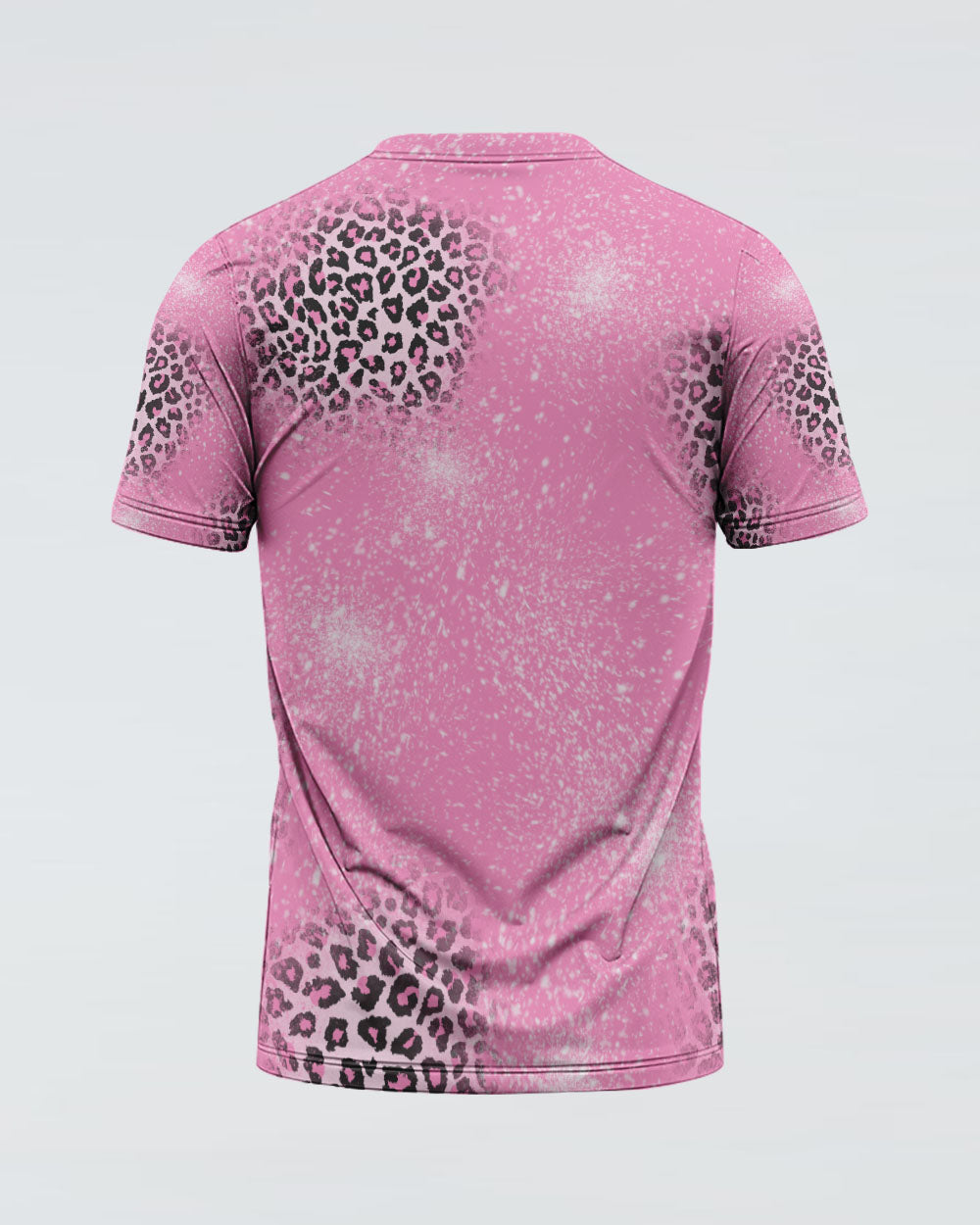Pink Leopard Tackle Cancer Women's Breast Cancer Awareness Tshirt