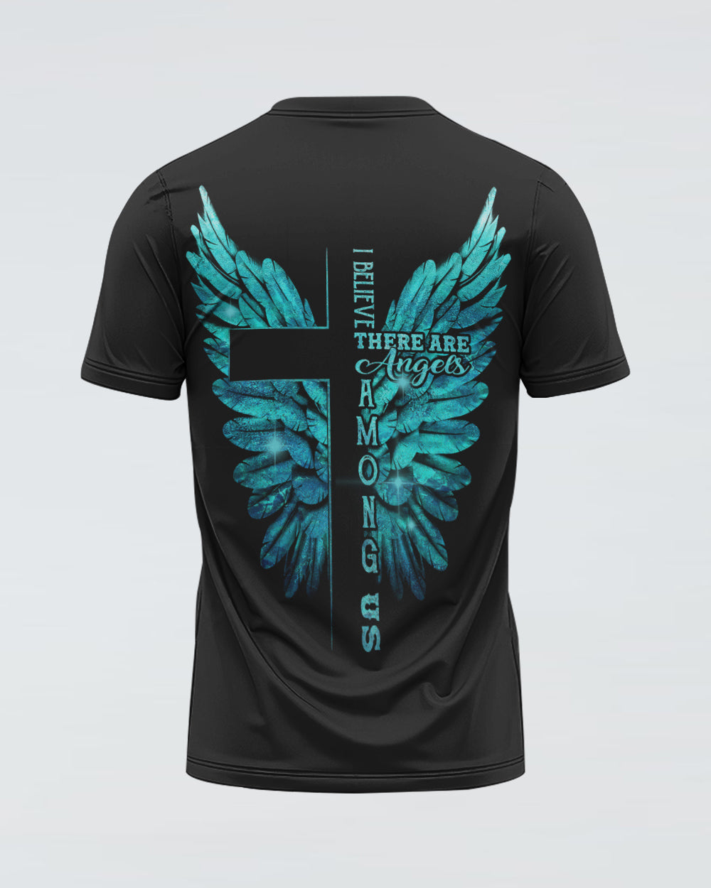 I Believe There Are Angles Among Us Wings Women's Christian Tshirt