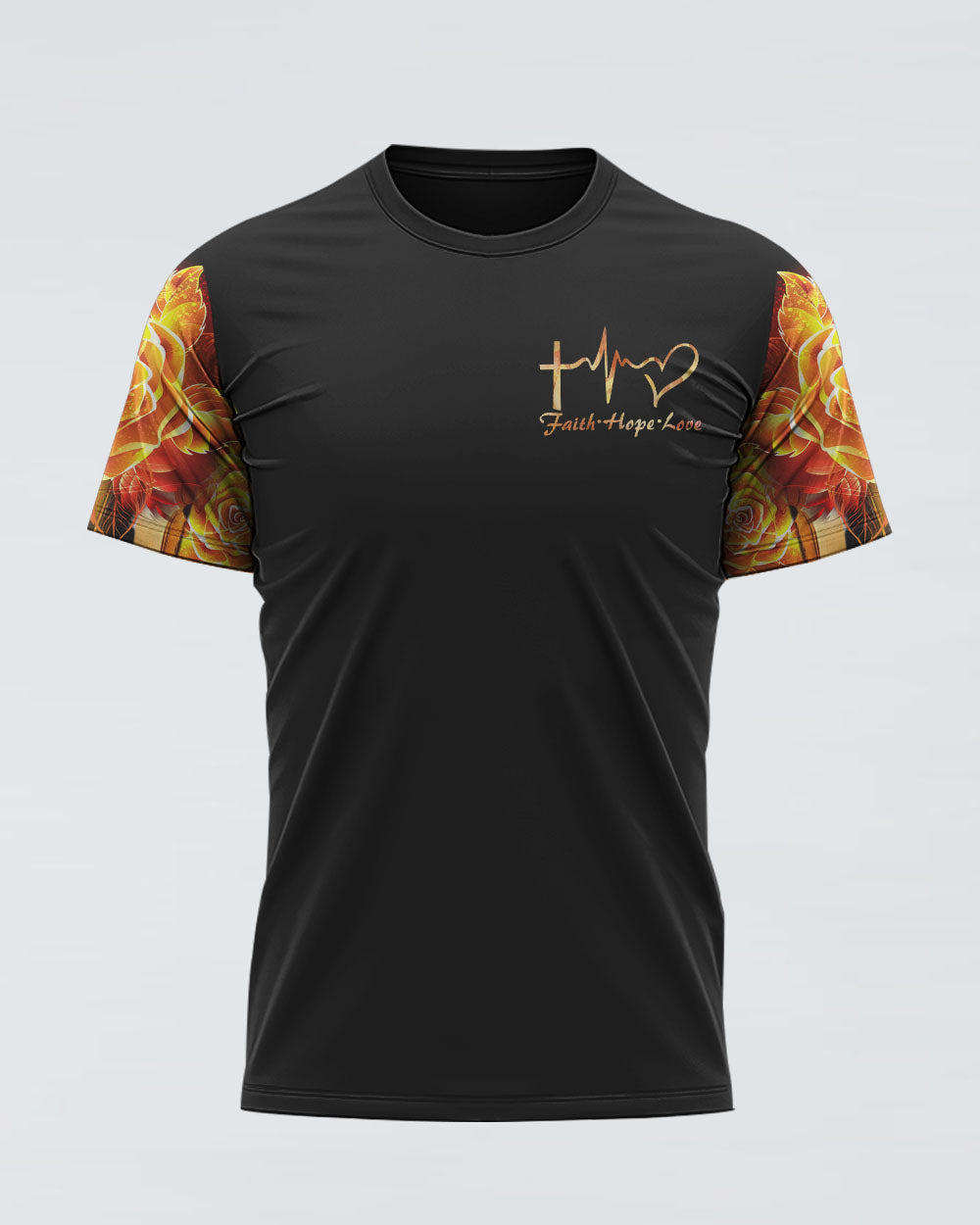 Jesus Is My Savior Books Are My Therapy Gold Faith Cross Women's Christian Tshirt