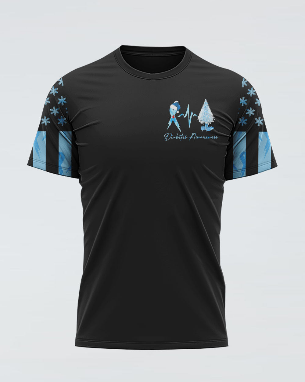 Fight Christmas Flag Women's Diabetes Awareness Tshirt