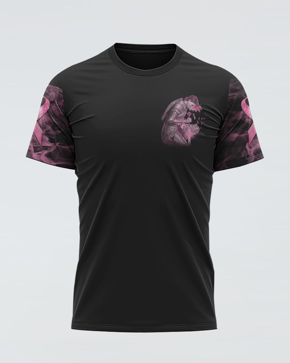 It Ain't Over Until God Says It's Over Women's Breast Cancer Awareness Tshirt