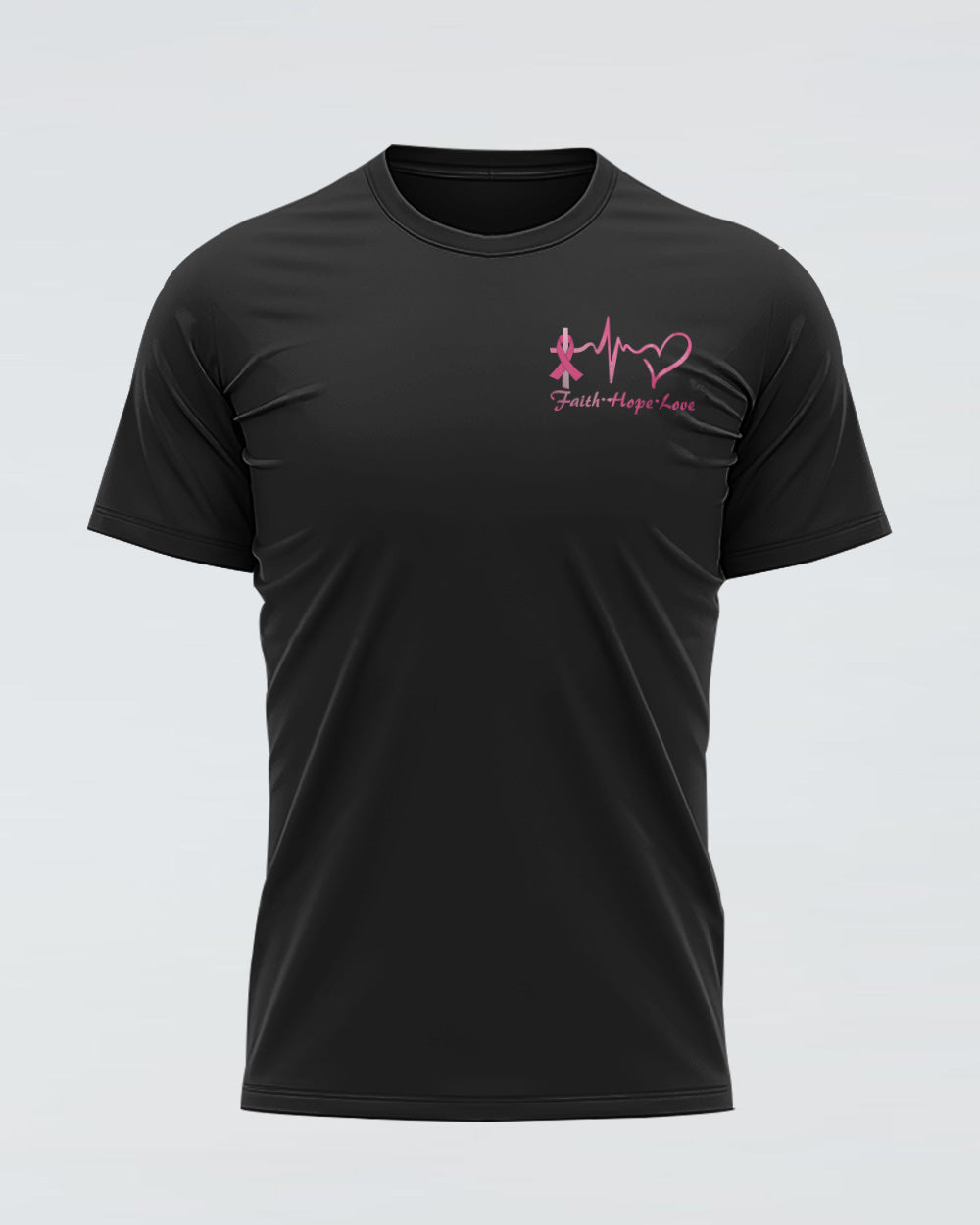 I Wasn't Given A Choice Half Wings Pink Ribbons Women's Breast Cancer Awareness Tshirt
