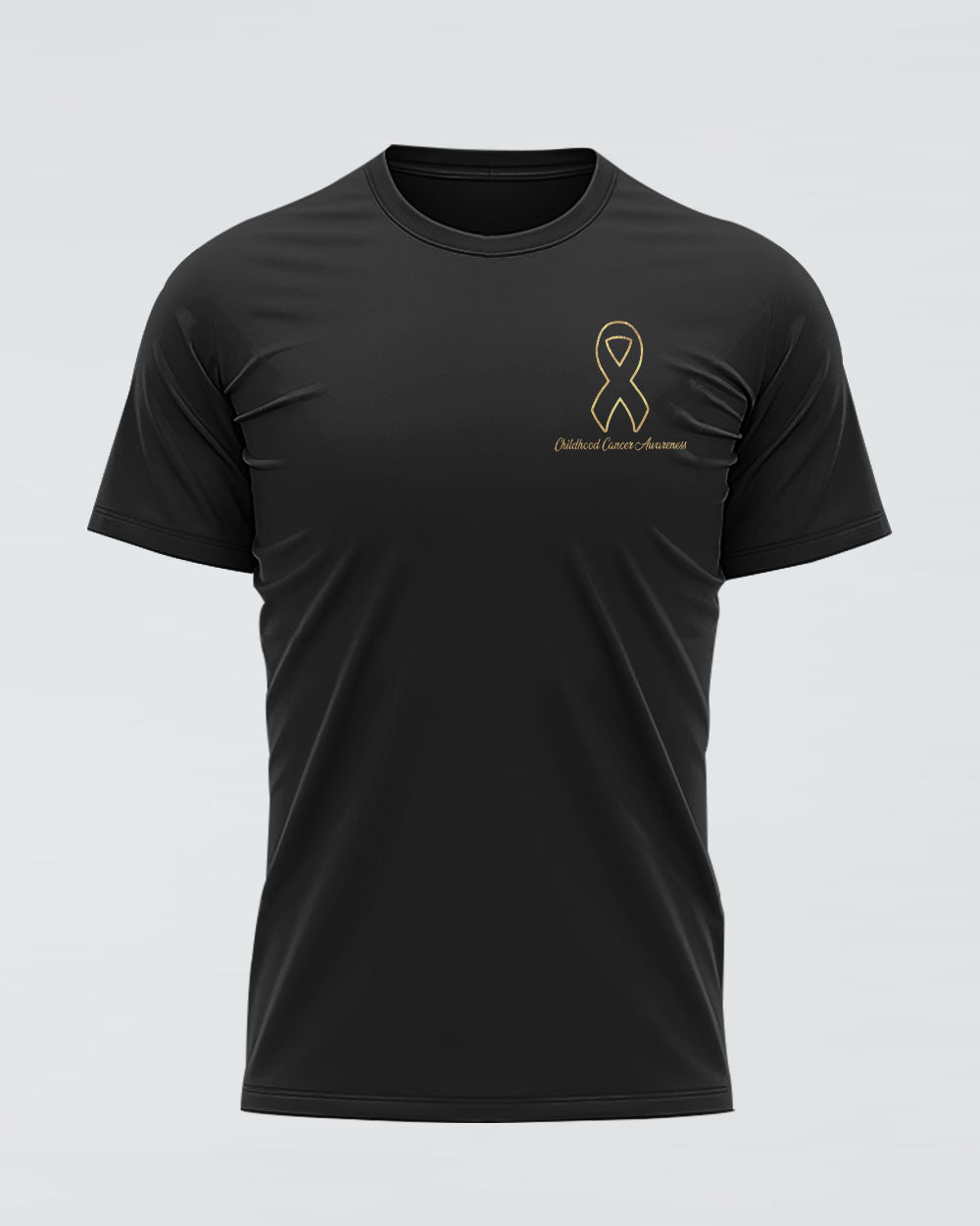 Wings Ribbon Glitter Women's Childhood Cancer Awareness Tshirt
